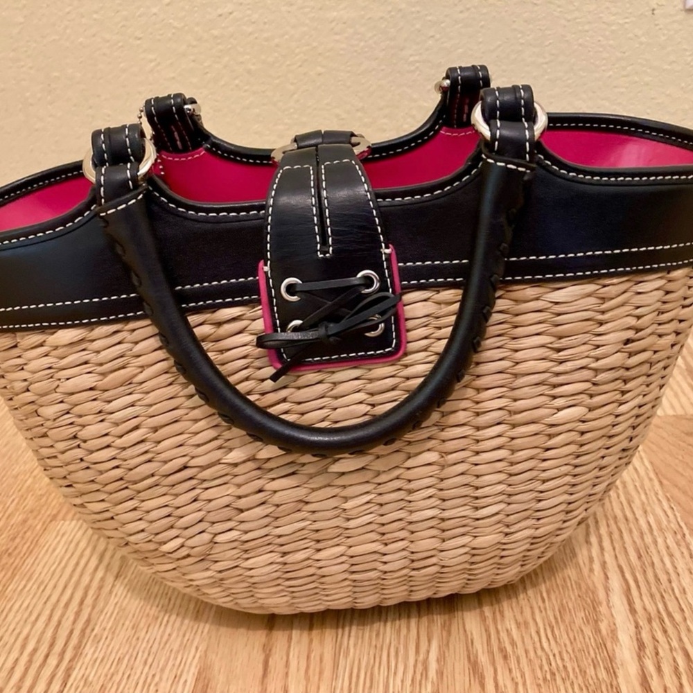 EUC Y2K Vintage Coach Rare Straw Basket Bag 2003/2004 Large - Picture 9 of 10